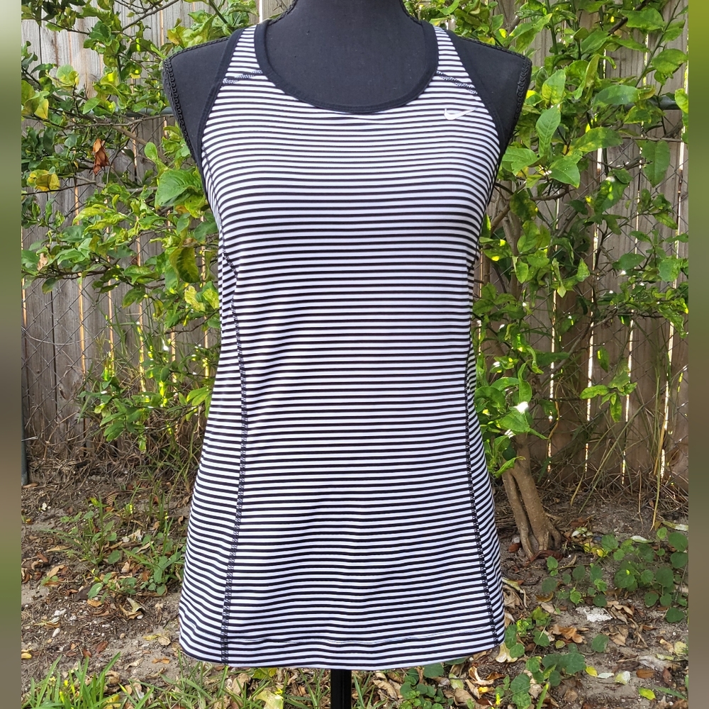 Nike women's Black and White  Dri-fit athletic tank